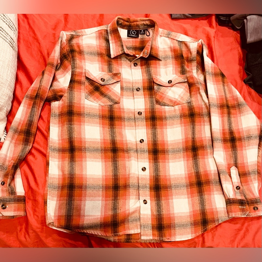 Burnside flannel button up shirt